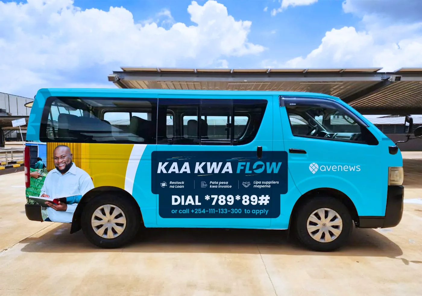 Avenews 'Kaa Kwa Flow' branded van