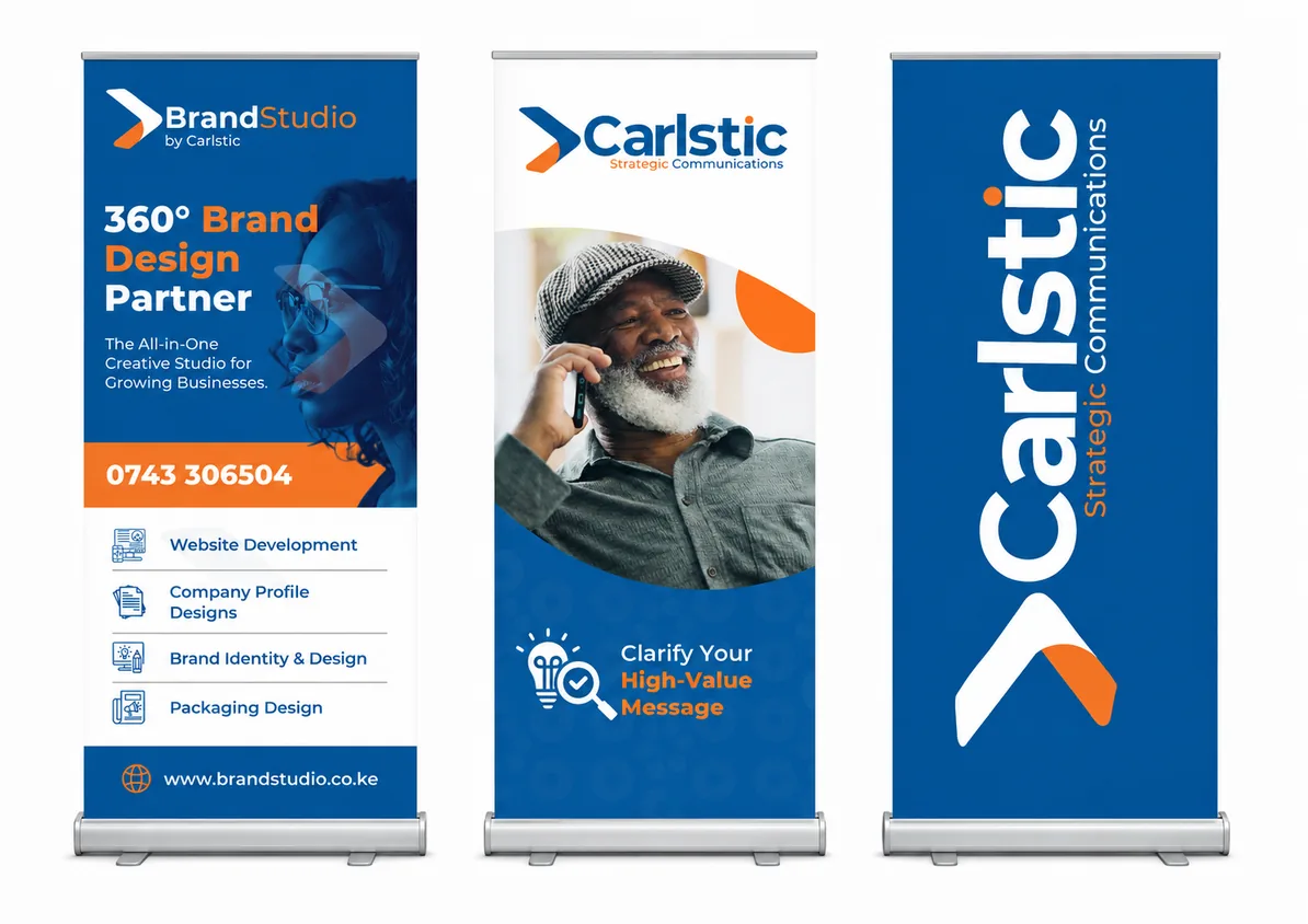 BrandStudio and Carlstic roll-up banners