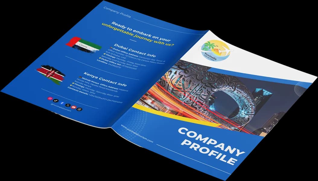 Company profile with Kenya and UAE offices