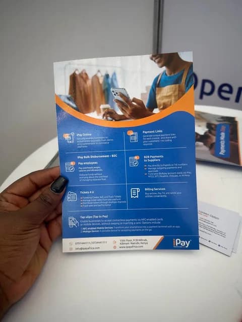 Printed event flyer