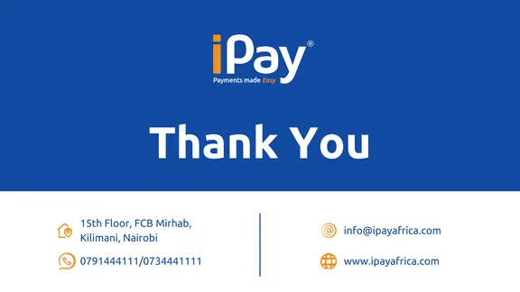 iPay presentation closing slide