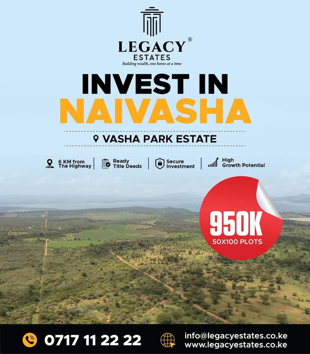 Invest in Naivasha: Vasha Park Estate