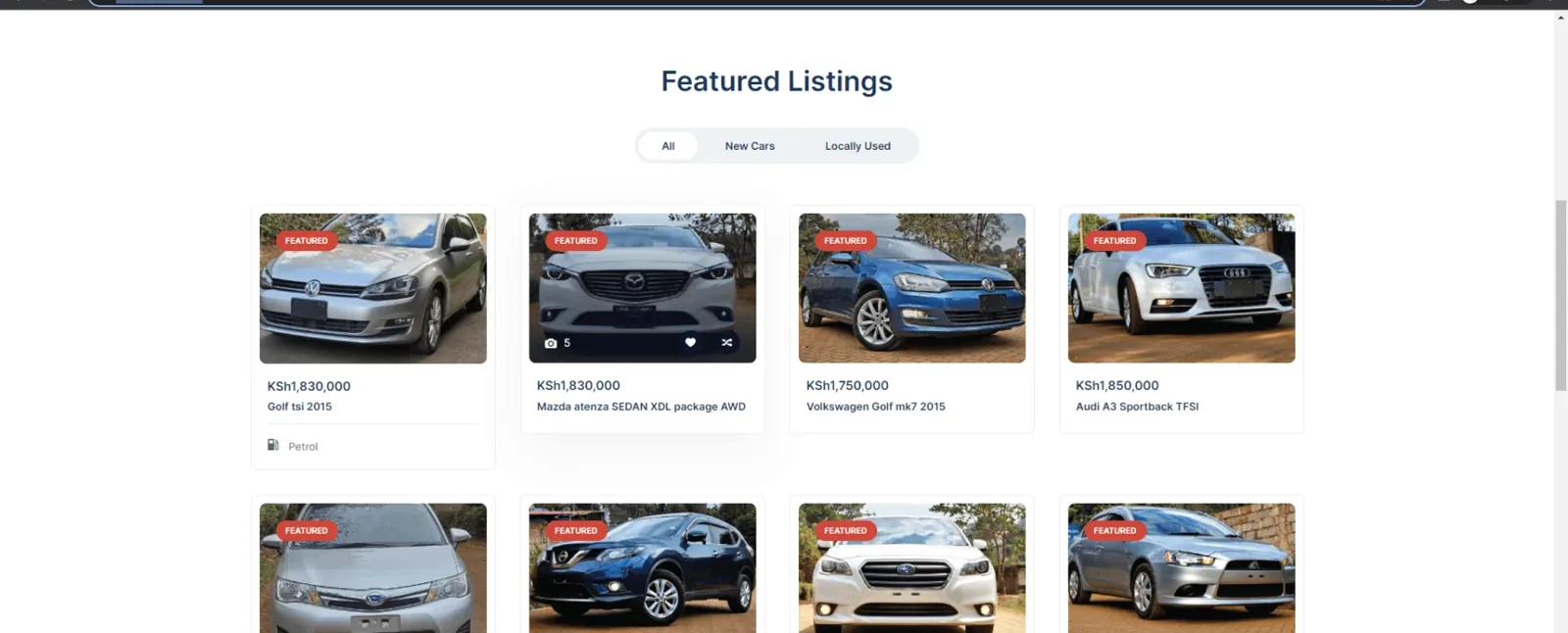 Fermi Motors featured vehicle listings