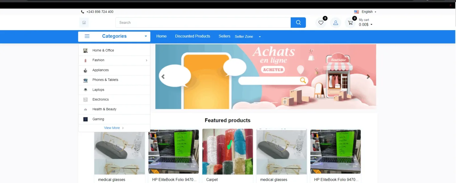 Voximart online marketplace homepage