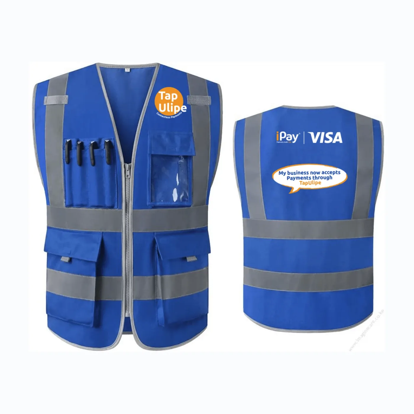 iPay and Visa branded field vests