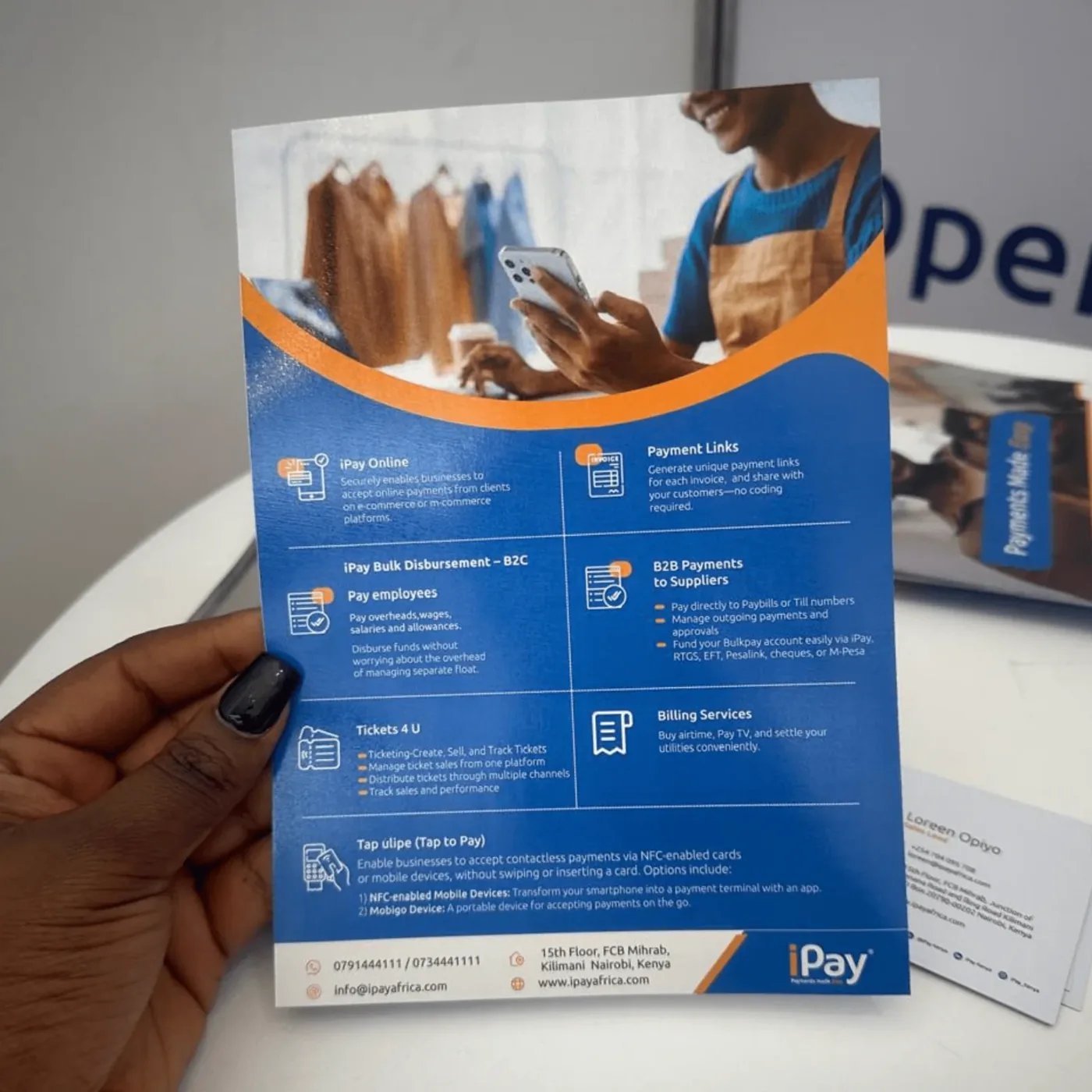 Printed iPay flyer