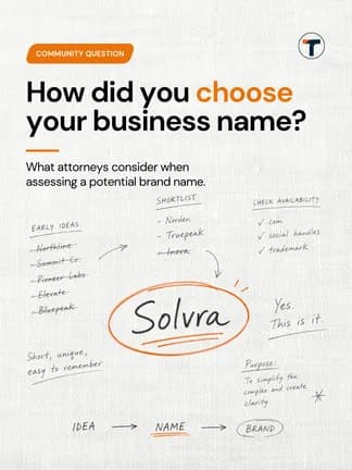 How did you choose your business name? post