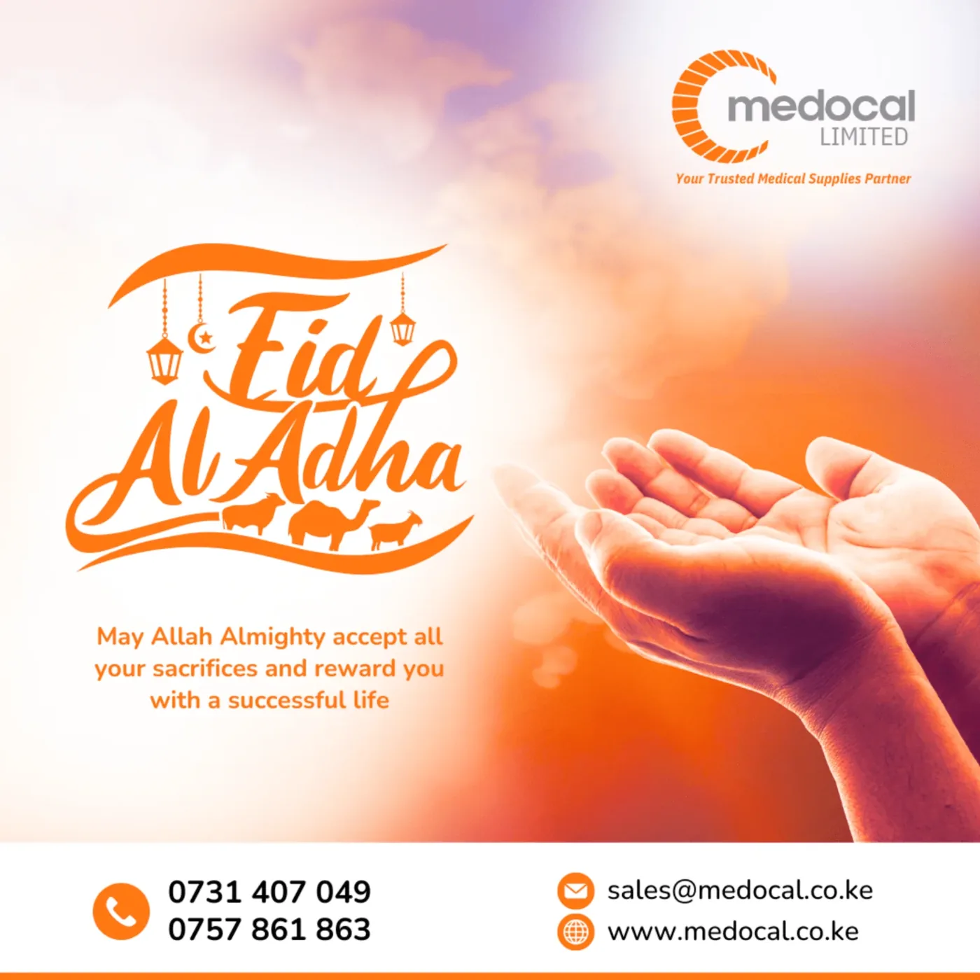 Medocal Eid al-Adha social media post